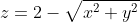 z=2-\sqrt{x^2+y^2}