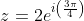 z=2e^{i\left(\frac{3\pi}{4}\right)}