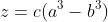 z=c(a^3-b^3)