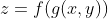 z=f(g(x,y))