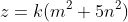 z=k(m^2+5n^2)