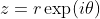 z=r\exp(i\theta)