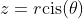z=r\text{cis}(\theta)
