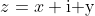 z=x+\text{i y}