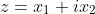 z=x_1+ix_2