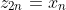 z_{2n}=x_n