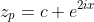 z_{p}=c e^{2ix}