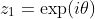 z_1=\exp(i\theta)