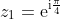 z_1=\mathrm{e}^{\mathrm{i}\frac{\pi}{4}}