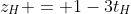 z_H = 1-3t_H