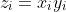 z_i=x_iy_i