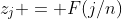 z_j = F(j/n)\;(1\leqslant j\leqslant n)