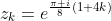 z_k=e^{\frac{\pi i}{8}(1+4k)}