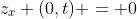 z_x (0,t) = 0