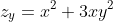 z_y=x^2+3xy^2