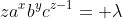 za^xb^yc^{z-1}= \lambda