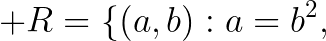 9. A relation R is defined on the the set of natural N as aRb where a=b² for a,b∈N. Write the relation R. Also write R⁻¹ in set builder method- Advance Math Class 10- Exercise 1.3