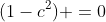 3x^{2}-3x+(1-c^{2}) =0