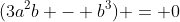 (3a^{2}b - b^{3}) = 0