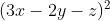 (3x-2y-z)^{2}