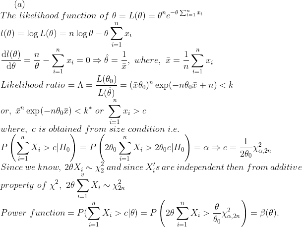 The likelihood function of θ-L(θ)-Ile-9Σ_1z, d/(0) n L(%) L(9) Likelihood ratioA- where, c is obtained from size condition i.