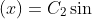\psi (x)=C_{2}\sin kx