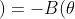 \fn_phv B(\pi +\theta )=-B(\theta )
