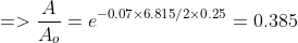 0.07 x6.815/2x0.25 0.385 Ag