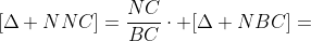 [Delta NNC]=frac{NC}{BC}cdot [Delta NBC]=