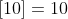 [10]=10