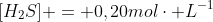 [H_{2}S] = 0,20molcdot L^{-1}