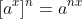 [a^x]^n=a^{nx}