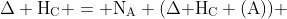 Delta mathrm{H_C = N_A} (Deltamathrm{ H_C (A)}) + mathrm{N_B} (Delta mathrm{H_C (B})) Rightarrow