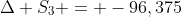 Delta S_{3} = -96,375;Jcdot K^{-1}cdot mol^{-1}