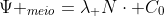 Psi _{meio}=lambda_ Ncdot C_0+lambda _0(C_0 - x)+lambda _Acdot x