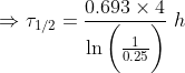 0.693 × 4 na-in(B)
