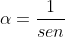 cossec;alpha=frac{1}{sen;alpha}