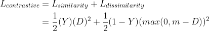 -contrastive loss function-