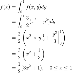 f (x)f(x, y)dy 0 З 11
