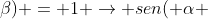 sen^2( alpha +eta) = 1 
ightarrow sen( alpha +eta) = pm 1