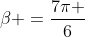 alpha +eta =frac{7pi }{6}