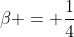 eta = frac{1}{4}