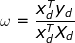 \omega =\frac{x_{d}^{T}y_{d}}{x_{d}^{T}X_{d}}