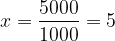 5000 1000