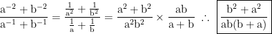 EESCUSP - A expressão a^-2 + b^-2/ (xy)^-1. Gif