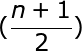 large (frac{n+1}{2})