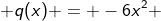 q(x) = -6x^{2} +102x - 180