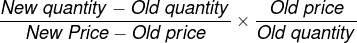 New quantity - Old quantity New Price - Old price old price Old quantity