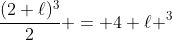 frac{(2 ell)^3}{2} = 4 ell ^3