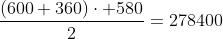 frac{(600+360)cdot 580}{2}=278400;cm^2